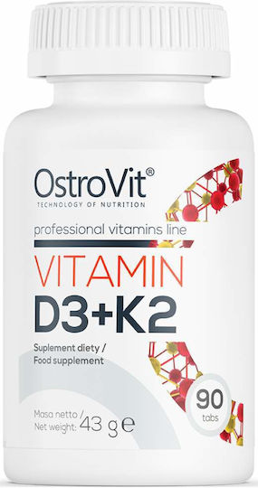 OstroVit Vitamin D3 + K2 Multivitamin for Bone Health 90 caps