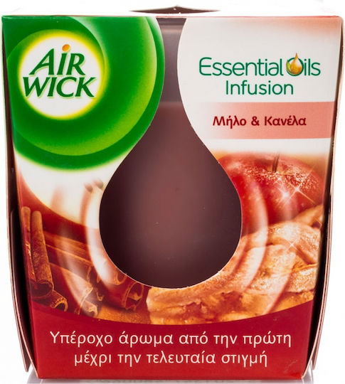 Airwick Lumânare Aromatică Essential Oils Borcan Cu Miros De Măr Și Scorțișoară 320gr