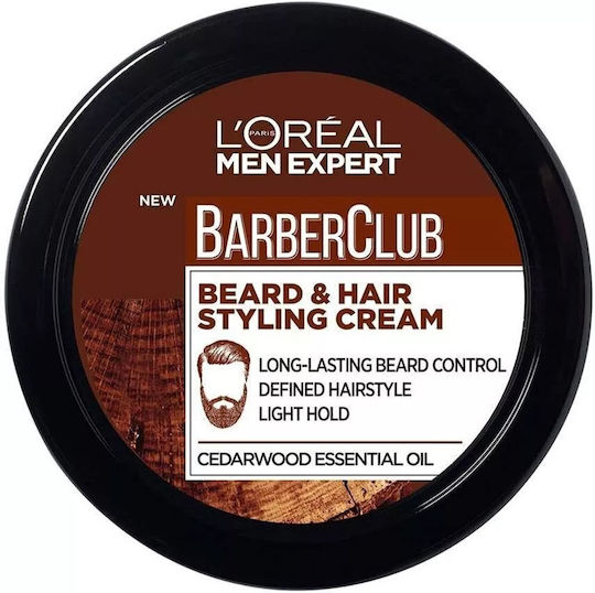L'Oreal Paris Κρέμα Μαλλιών Men Expert Barber Club για Διαμόρφωση με Ελαφρύ Κράτημα 75ml