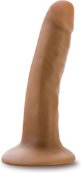 Dr. Skin Glass Dildo With Suction Cup Mocha 14cm