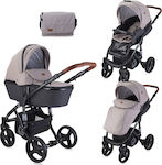 Lorelli Rimini 2 in 1 Adjustable 2 in 1 Baby Stroller Suitable for Newborn String & Black 10021052063