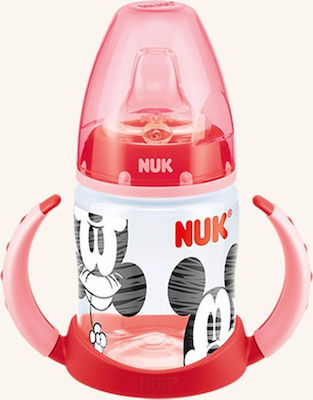 Nuk First Choice Mickey Educational Sippy Cup Plastic with Handles Red for 6m+m+ 150ml 10.743.455