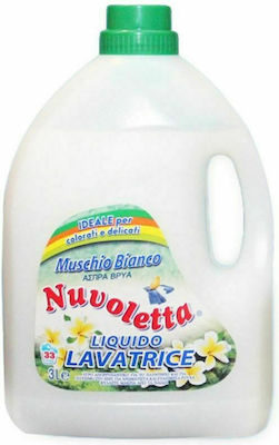 Nuvoletta Υγρό Απορρυπαντικό Μασσαλίας Muschio Bianco για Λευκά Ρούχα 33 Μεζούρες