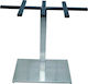 Artline Β2200 Metallic Table Stand Silver 80x40x72cm