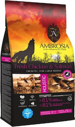 Ambrosia Fresh Chicken & Salmon Growth Large Breeds 12kg Ξηρά Τροφή για Κουτάβια Μεγαλόσωμων Φυλών χωρίς Σιτηρά με Κοτόπουλο / Σολομό Chicken & Salmon