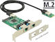 DeLock M.2 Wired Gigabit (1Gbps) Ethernet PCI-e Card