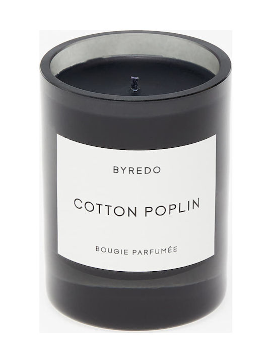 Byredo Scented Candle Jar with Scent Cotton Poplin Black 240gr 1pcs