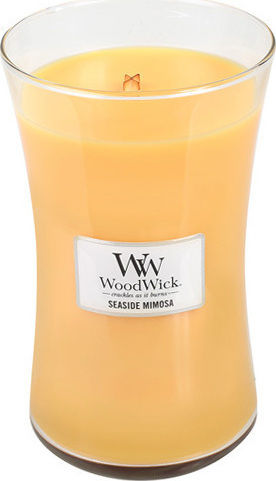WoodWick Scented Candle Jar with Scent Seaside Mimosa Orange 609.5gr 1pcs