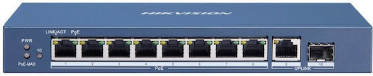 Hikvision Unmanaged L2 Switch με 8 Θύρες Ethernet και 1 SFP Θύρα