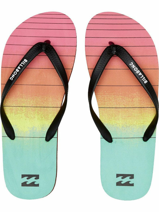 Billabong Tides 73 Stripe Flip Flops bărbați Negri