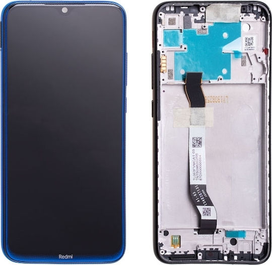 Xiaomi Οθόνη mit Touch-Mechanismus und Rahmen für Redmi Note 8 (Blau)