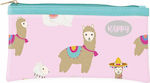 Uni Pap Happy Llama Spree Pencil Case with 1 Compartment Pink