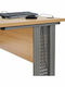 Birou Profesional Din Lemn Bej Cu Picioare Metalice 120x72x75cm