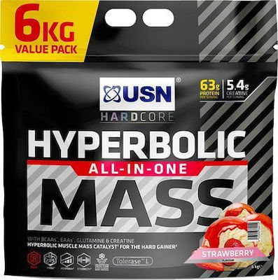 USN Hardcode Hyperbolic Mass mit Geschmack Strawberry 6kg