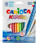Carioca Acquarell Μαρκαδόροι Ζωγραφικής Χονδροί σε 12 Χρώματα