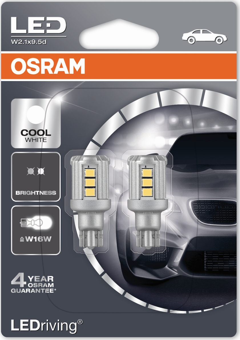 Osram Λάμπες Αυτοκινήτου LEDriving W16W LED 6000K Ψυχρό Λευκό 12V 2.16W ...