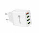Charger Without Cable with 4 USB-A Ports Blacks (KeKe-QC-04)