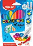 Maped Color'Peps Magic Drawing Markers Thick Set 10 Colors