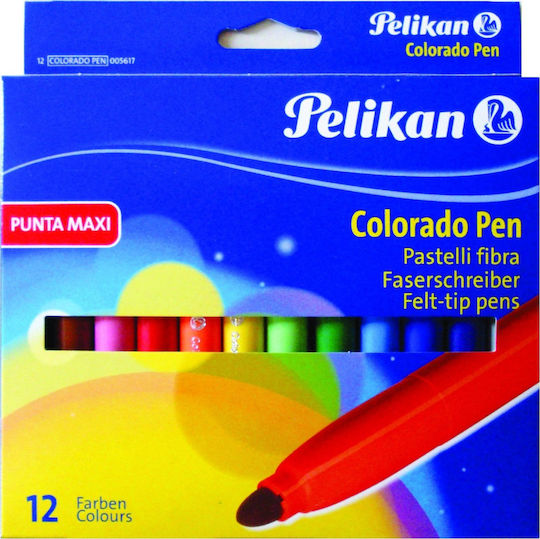 Pelikan Colorado Pen Drawing Markers 3mm Thick Set 12pcs