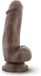 Dr. Skin Mr. Smith Ρεαλιστικό Dildo με Όρχεις και Βεντούζα Chocolate 18cm