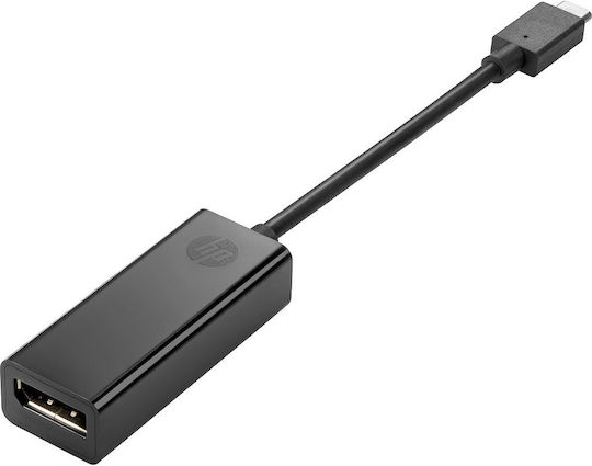 HP Μετατροπέας USB-C male σε DisplayPort female 1τμχ 4SH08AA