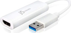 J5 Create JUA254 USB-A Мъжки към HDMI Женски J5 Create JUA254 USB-A Мъжки към HDMI Женски