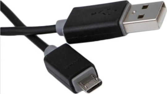 Prolink Regular USB 2.0 to micro USB Cable Μαύρο 1.5m (PB487-0150)
