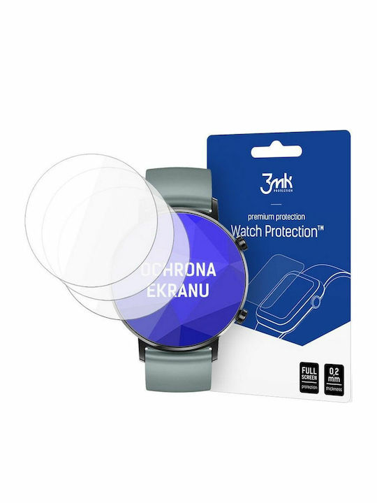 3MK Flexible Glass Gehärtetes Glas für das Huawei Watch GT2 42mm 3Stück