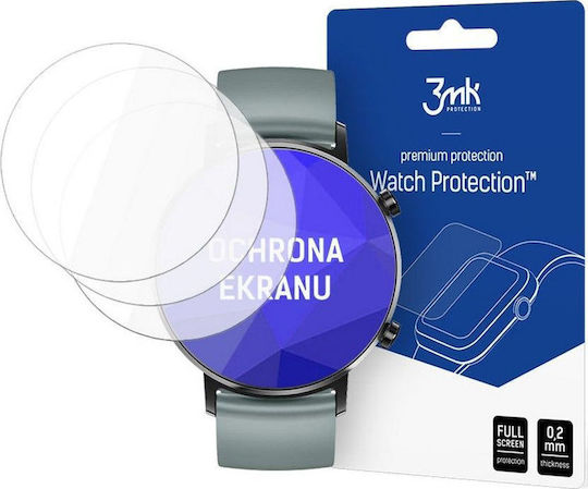 3MK Flexible Glass Gehärtetes Glas für das Huawei Watch GT2 42mm 3Stück