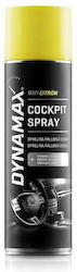 Dynamax Spray Lustruire pentru Materiale plastice pentru interior - Tabloul de bord cu Aromă Lămâie Cockpit Spray Lemon 500ml DΜΧ-606136