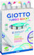 Giotto Turbo Giant Pastel Маркери за рисуване 7.5мм Дебели Комплект 6бр