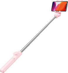 Baseus Lovely Selfie Stick Τρίποδο Κινητού με Bluetooth Ροζ