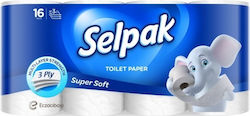 Selpak Super Soft Hârtie Igienică 16 Rulouri 3 Straturi Selpak Super Soft Hârtie Igienică 16 Rulouri 3 Straturi