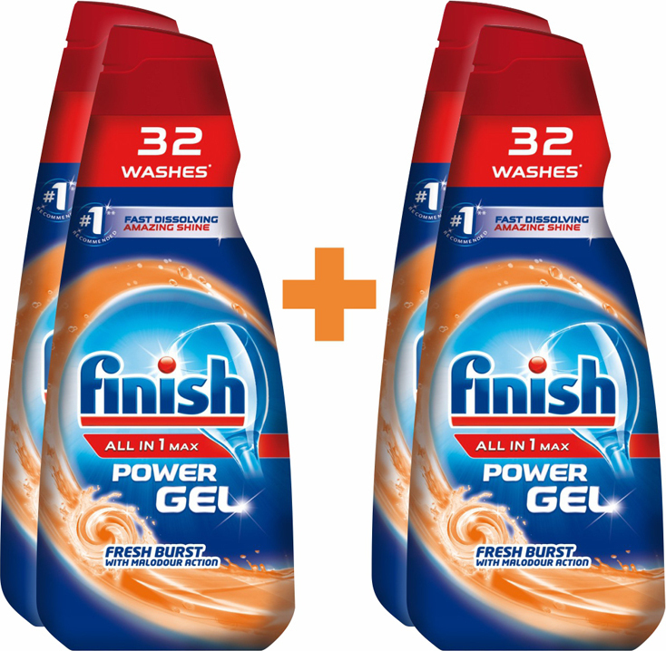 Finish All-in-1 Power Gel Fresh Burst Υγρό 4τμχ 650ml | Skroutz.gr