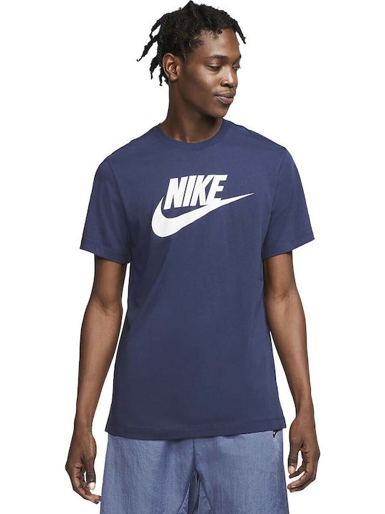 Nike Icon Futura T-shirt Navy Μπλε
