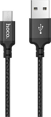 Hoco X14 High Speed Geflochten USB 2.0 zu Micro-USB-Kabel Schwarz 1m