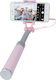 Forever JMP-200 Selfie-Stick mit 3.5mm Kabel Rosa