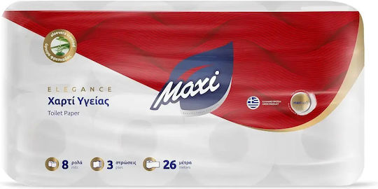 Maxi Χαρτί Υγείας 8 Ρολά 3 Φύλλων