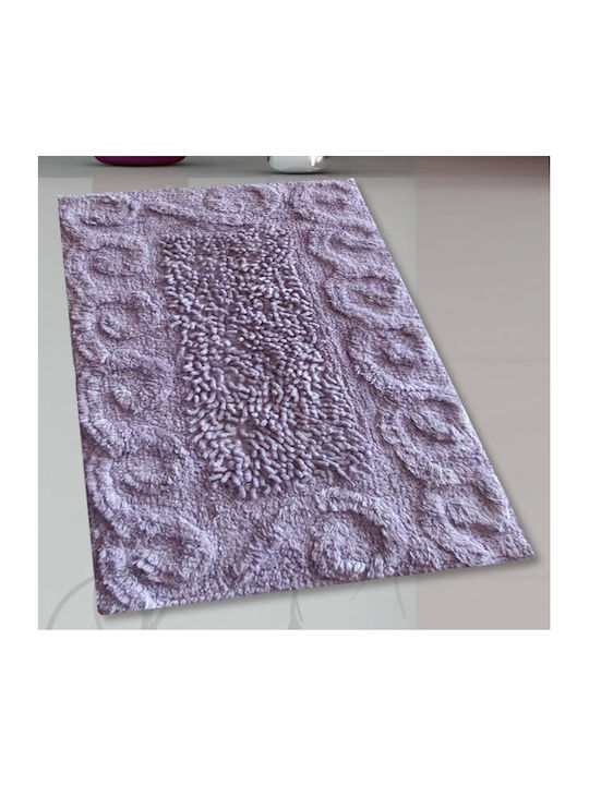 San Lorentzo Bath Mat Cotton Spiral Loop 2110 PURP Purple 45x70cm