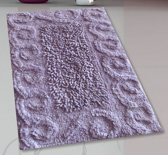 San Lorentzo Бански килим Памук Правоъгълена Spiral Loop 2110 PURP Лилаво 45x70бр