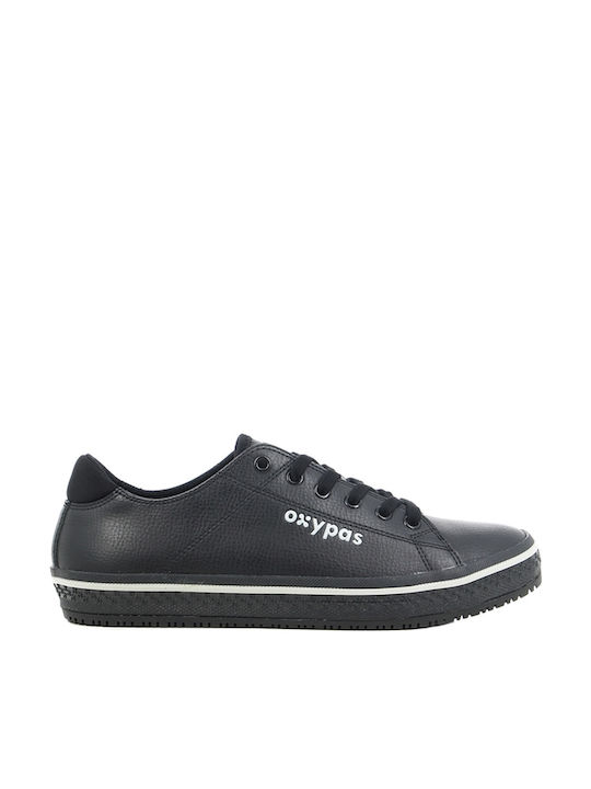 Oxypas Clark Niedrig Arbeit Schwarz S0 mit Zertifizierung ESD ,SRC