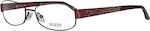 Guess Metal Eyeglass Frame Red GU2392 PNK