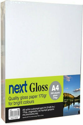 Next Gloss Hârtie de Imprimare A4 170gr/m² 1x250 foi 18460------3