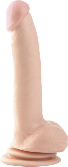 Basix Rubber Works Thicky Dildo realist cu Testicule și Ventuză Lumină 23cm