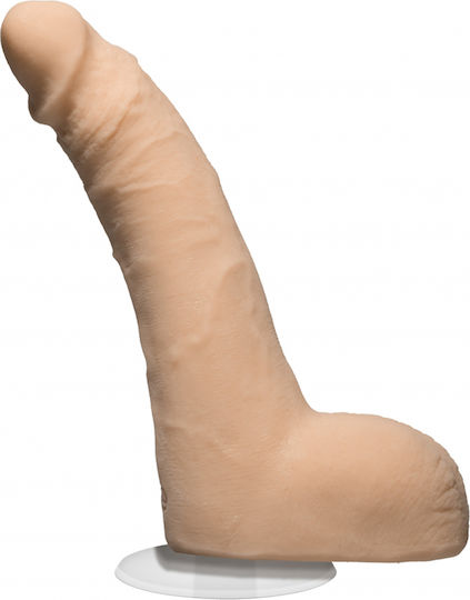 Doc Johnson Signature Cocks JJ Knight Ultraskyn with Removable Vac-U-Lock Glass Dildo with Balls and Suction Cup Vanilla 22cm