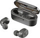 Cellular Line Shadow In-ear Bluetooth Handsfree Căști cu Carcasă de Încărcare Negru