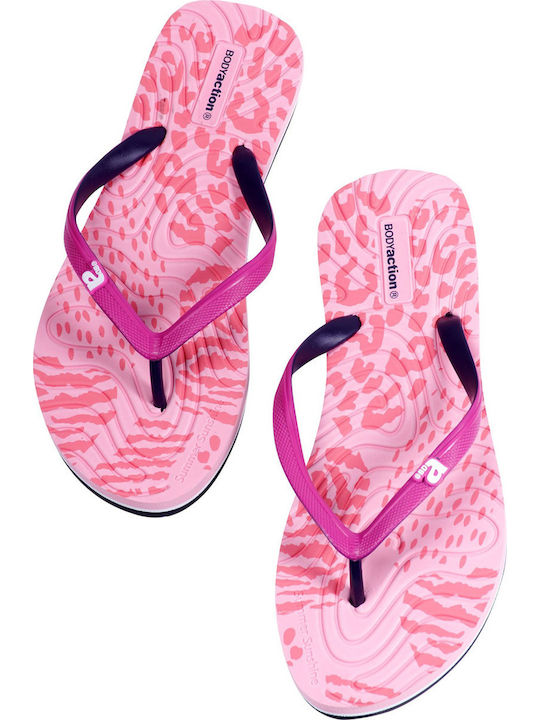 Frauen Flip Flops in Fuchsie Farbe