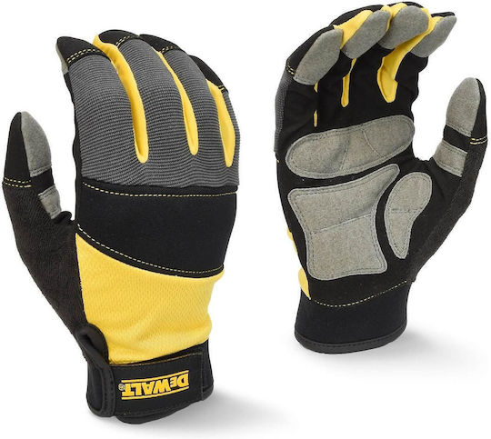 Dewalt Performance Γάντια Εργασίας Μαύρα PVC/Πολυεστέρα