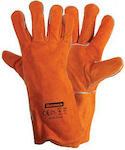 Benman Γάντια Εργασίας Δερμάτινα Ηλεκτροσυγκολλητή Πορτοκαλί