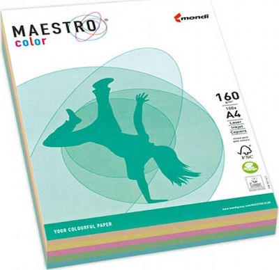 Mondi Maestro Color Druckpapier A4 80gr/m² 1x250 Blätter Mehrfarbig MD729